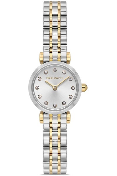 Dice Kayek Dk.1.Ag1349.04 Minimal Case 3 Atm Water Resistant Metallic-Gold Co...