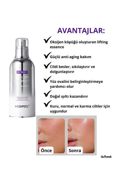 Medipeel Peptide 9 Volume Lifting All In One Ess. PRO 100 ml Peptitli oksijen lifting özü