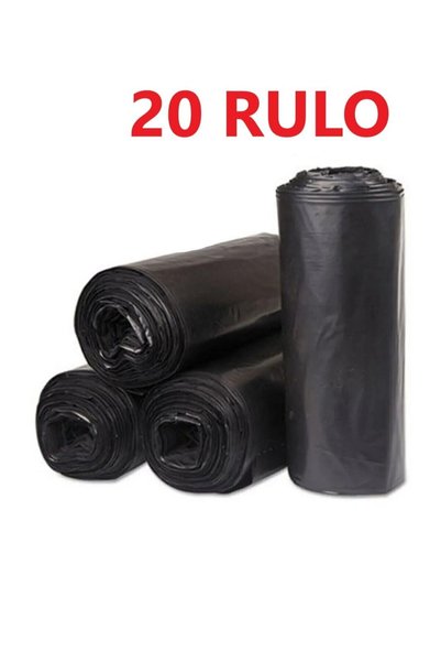 EFTAPLAST 80*110 Extra Durable Garbage Bag 400Gr Black (20 Rolls-200 Pieces)