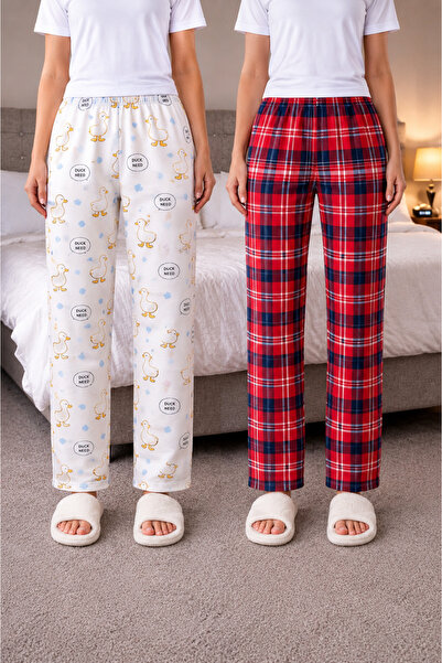 100% Cotton Combed Cotton Single Jersey Double Set 2-Piece Women's Pajamas Bottom