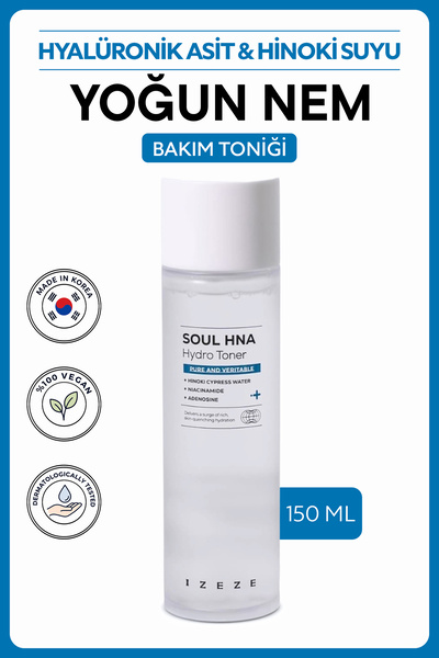 IZEZE Soul HNA Hydro Tonik, 150ml | Hyaluronik Asit, Nemlendirici Cilt Bakım ...
