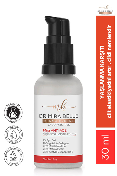 Dr. Mira Belle Derma Expert Retinol, Peptidler, Hyaluronik Asit & Vitamin E İ...