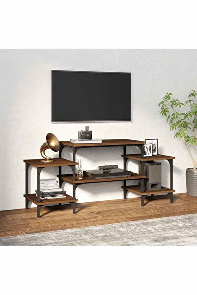 Concept Dulap TV, stejar maro, 117x35x52 cm, lemn prelucrat