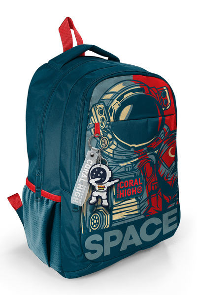 Coral High Σακίδιο πλάτης 14389 με μοτίβο για παιδιά Indigo Astronaut με τρία...