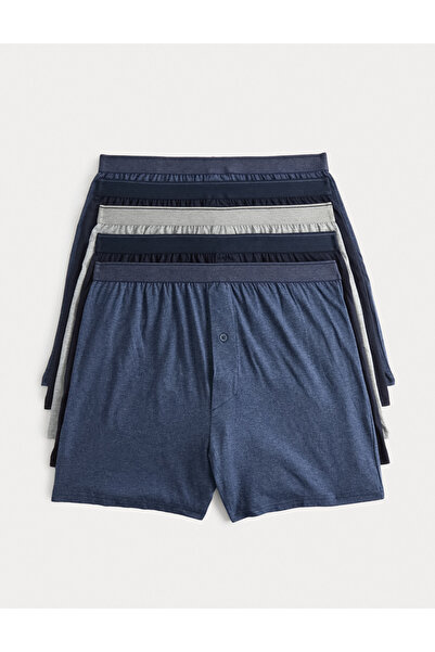 Marks & Spencer Saf Pamuklu 5'li Cool & Fresh™ Boxer Seti