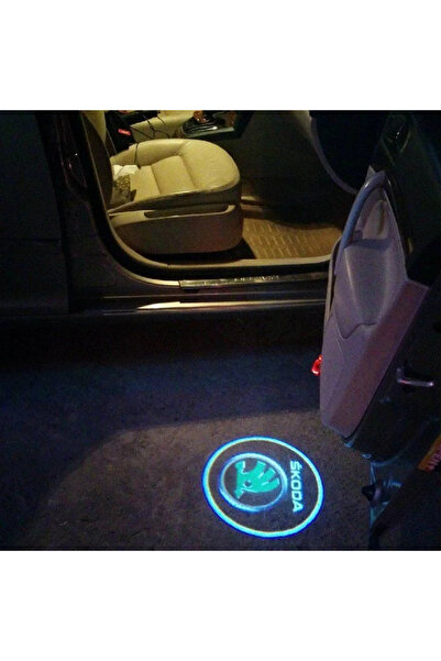 Drs Tuning Skoda Superb Uyumlu Kapı Altı Logo Araç 3D Gölge Light