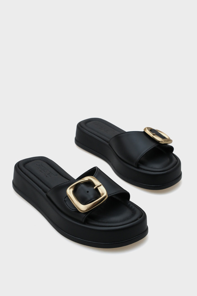 Capone Outfitters Papuci de damă Marget cu toc cu pană și cu o singură curea