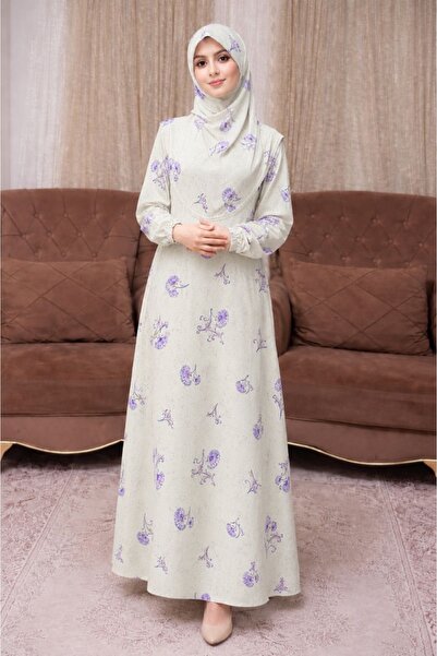 ALDAIYR One-Piece Women's Embroidered Prayer Dress