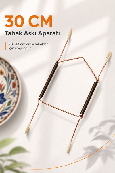 Ref-San REFSAN Tabak Askı Aparatı 5li Set - 30 cm