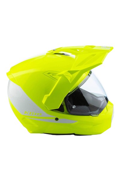 Klim X1 Alpha Carbon Korumalı ADV Motosiklet Kaskı Sarı Beyaz