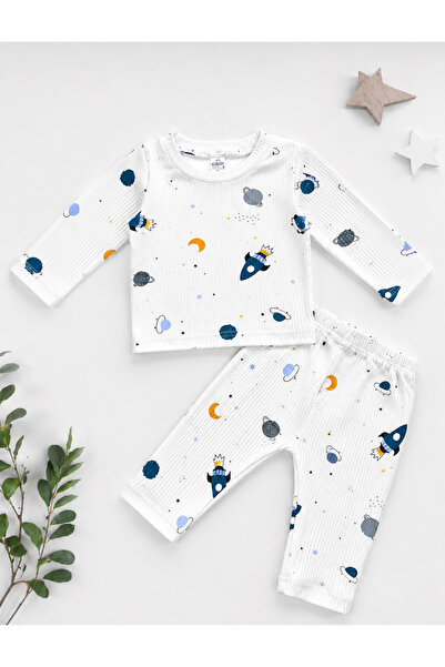 ONE bebek Planet İkili Erkek Bebek Takımı Pijama