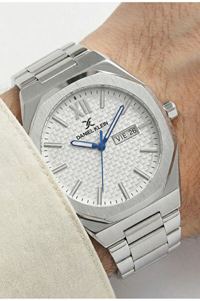 Daniel Klein Premium Silver Stainless Steel Watch for Men DK.1.14149-1