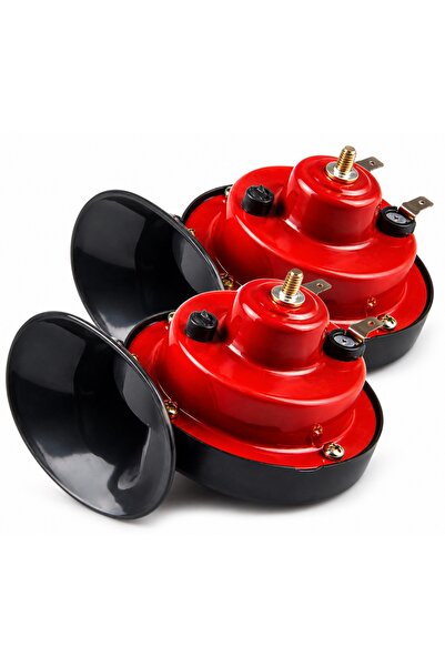 auto Set 2 X Claxon ROSU 12V universal