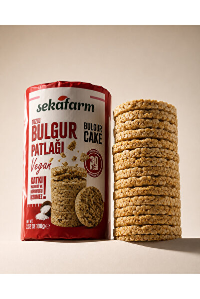 sekafarm Tuzlu Bulgur Patlağı 100 Gr 3'lü - Katkısız ve Doğal Atıştırmalık