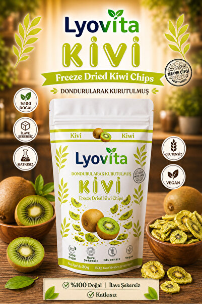 Dondurularak Kurutulmuş (Freeze Dried) Kivi 20 g