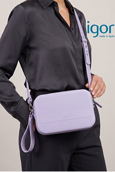 IGOR Ane Women's 13X20 Shoulder and Hand Bag with Strap, Malva Lilac