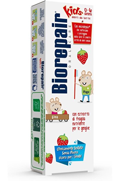 Biorepair معجون أسنان للأطفال بنكهة الفراولة من عمر 0 إلى 6 سنوات 50 مل