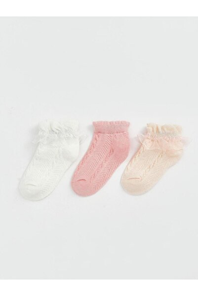LC Waikiki Lcw Baby Tulle Baby Girl Booties Socks 3-Pack (S5)