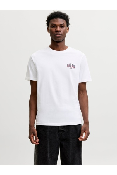 Jack & Jones Tricou bărbătesc cu guler rotund, din bumbac, croială normală, J...