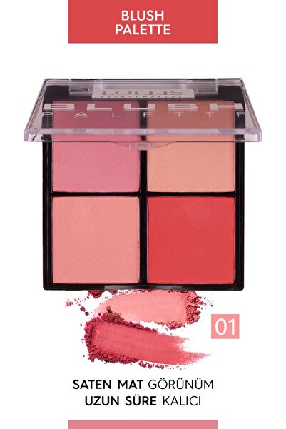 Lollis Allık Paleti Blush Palette 4 Renk - 01