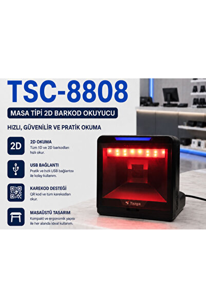 Genel Markalar TSC 8808 MASA TİPİ 2D BARKOD OKUYUCU