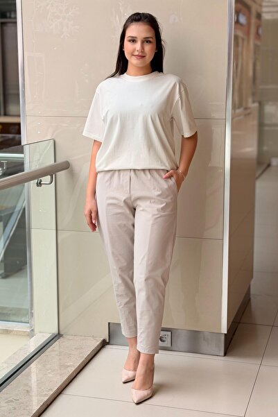 Nurcan Çetin Pantaloni Tapered Fit