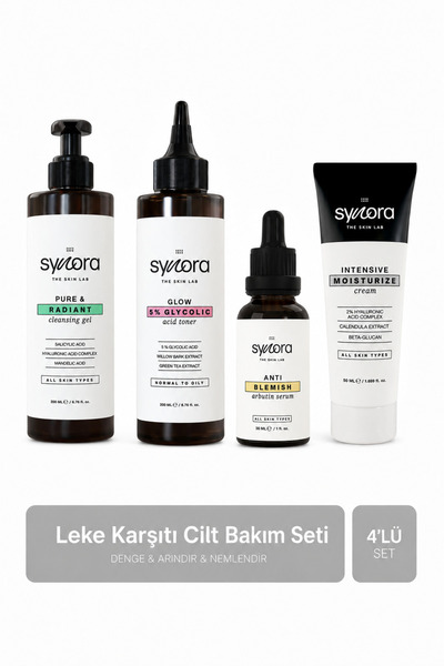 Synora Lekeli Cilt Tipi Bakım Seti