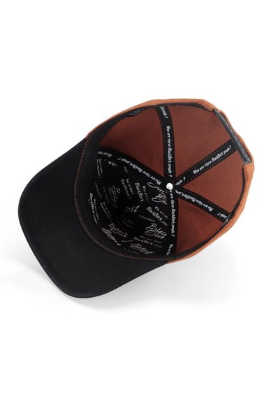 BlackBörk See You Later Never Logo Navy Blue-Camel Baseball Cap