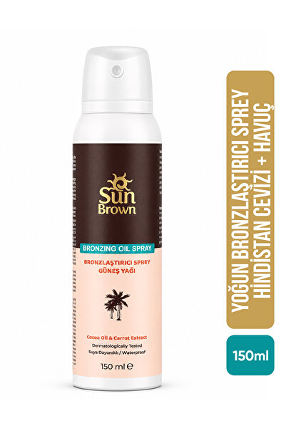 Sun Brown Bronzlaştırıcı Sprey Güneş Yağı 150 ml
