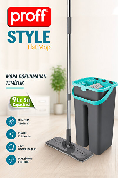 Proff Flat Tablet Mop Paspas Temizlik Seti, Mikrofiber Mop