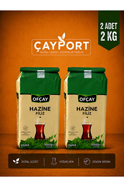 Ofçay Hazine Filiz Siyah Çay 1 KG x 2 Adet (2 KG) Yoğun Demli Dökme Siyah Çay...