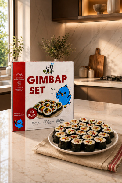 Sopung Gimbap Seti (10 Rulo) – Kore Gimbap Kit | Evde Pratik Yapım