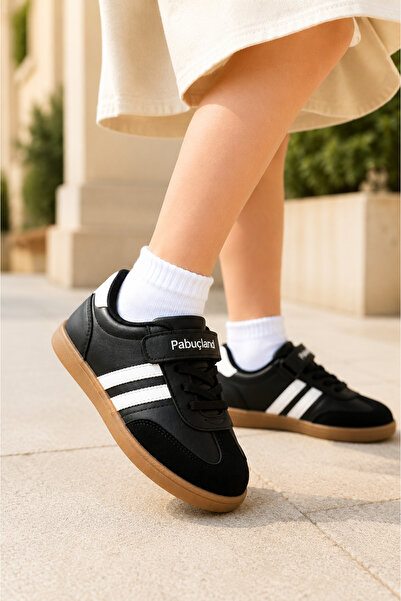 Pabuçland Pantofi sport retro unisex pentru fete și băieți, cu velcro, talpă ...