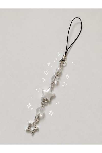 REMBER JEW Y2K Pearl Star Yıldızlı Phone Charm Telefon Charmı