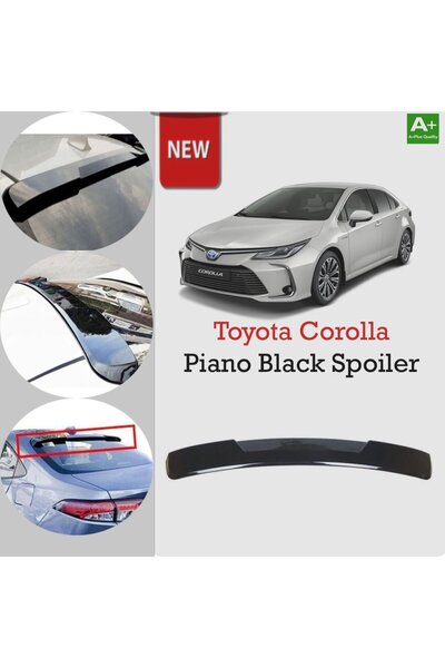 Niken Toyota Corolla Cam Üstü Spoiler Piano Black 2019 Sonrası