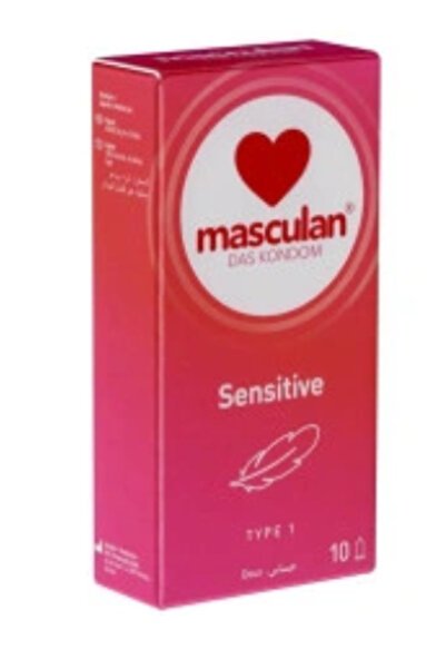 Masculan ماسكولان سينسيتيف واقي ذكري حساس نوع 1 - 10 حبة