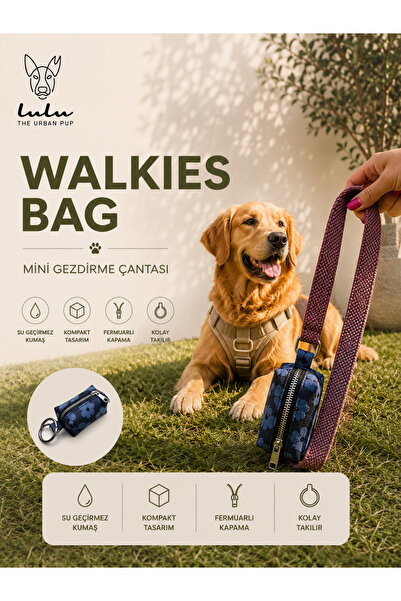 Walkies Bag - Wild Flower / Köpek Gezdirme Poşeti Çantası / Dog poop bag holder
