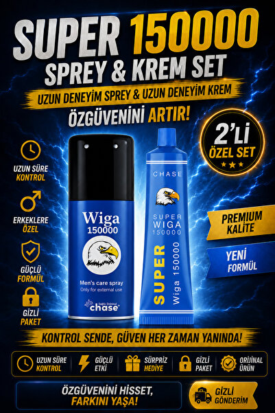 Chase 150000 Etkili Krem ve Sprey Set