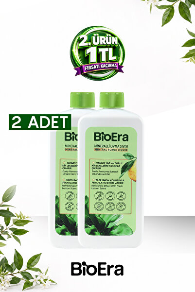 BioEra Mineralli Ovma Sıvısı - Krem Yüzey Temizleyici 750ml x 2 Adet