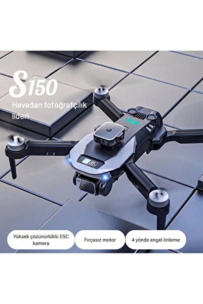 piha S150drone Fırçasız Motor 1080p Hd Hareketli Kamera Engelden Kaçınma Modu