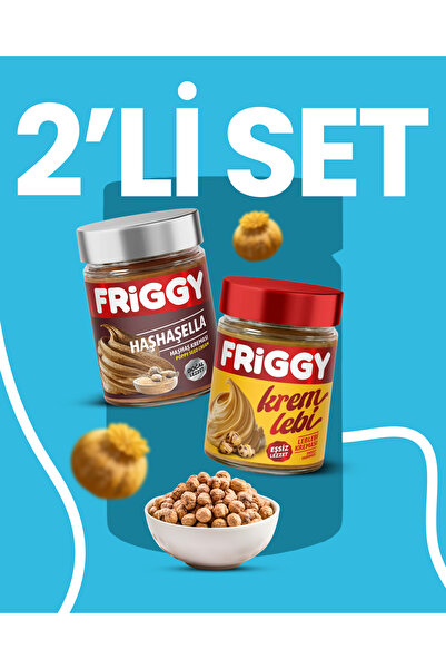 FRİGGY 2'li Set Leblebi Kreması 320 gr + Haşhaş Kreması 320gr