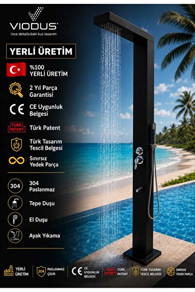 Viodus HAVUZ,BAHÇE DUŞ SİSTEMLERİ (SİYAH)