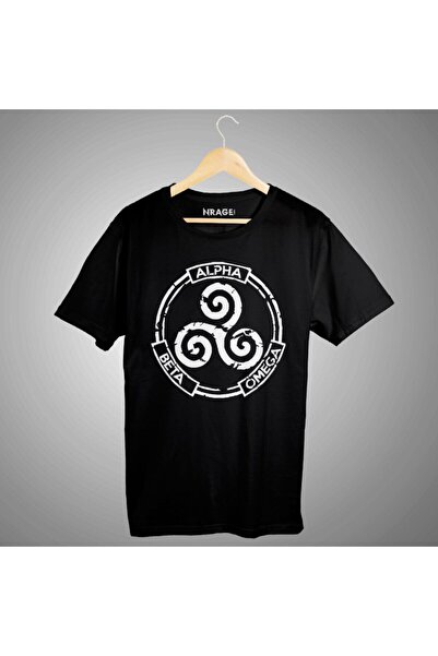nrage Unisex Teen Wolf Alpha Beta Omega Black T-Shirt
