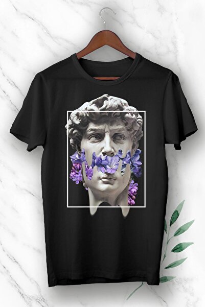 perseusshopping Mitology Sculpture εμπριμέ μαύρο μπλουζάκι Unisex