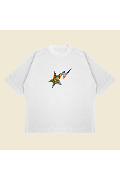 Tarzsokak Bathing Ape Mandarin Štampano Oversize kroj Unisex Pamuk lu Prozrač...