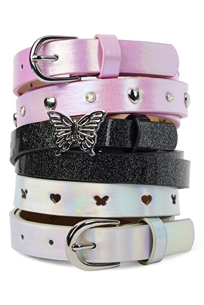 The Children's Place Girls Butterfly Belt 3-Pack