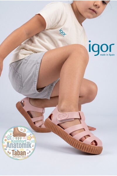 IGOR S10291 Nico Caramelo Pink Children's Sandals