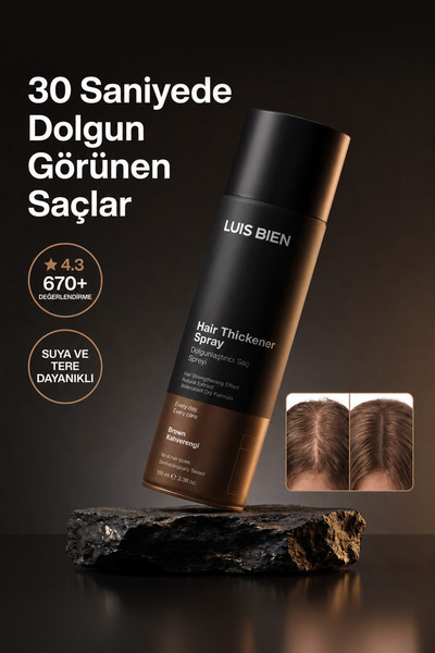 Luis Bien Kahverengi Dolgunlaştırıcı Saç Spreyi 100 ml – Suya Dayanıklı Amony...