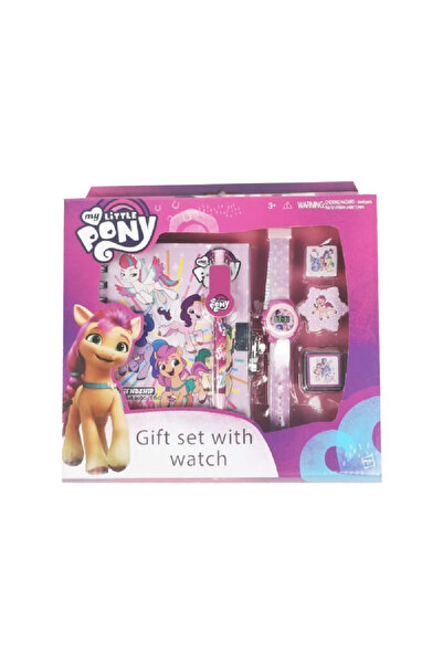 OEM Set cadou Litlle Pony - jurnal cu lacat, pix, ceas, stampila si guma de s...
