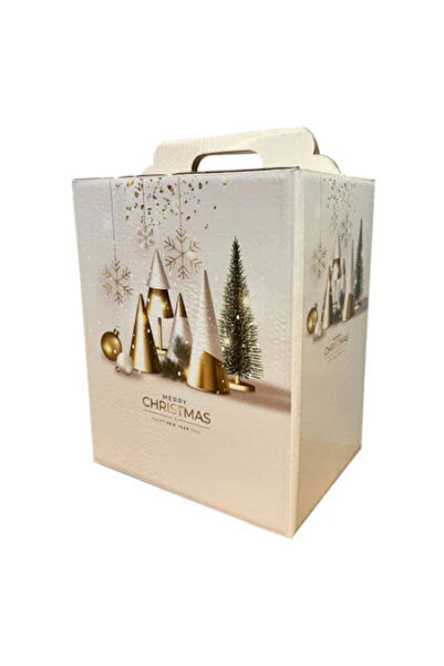 DanyCris Cutie Carton Cadou Auriu Craciun 260x135x325 mm